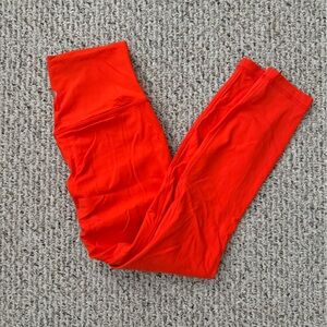 Lululemon Athletica Bold Orange Leggings